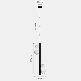 Подвесной светильник Svoy Design Gorokh L  (Бренд Svoy Design, серия Горох размер L) арт. LGRHL-9005W
